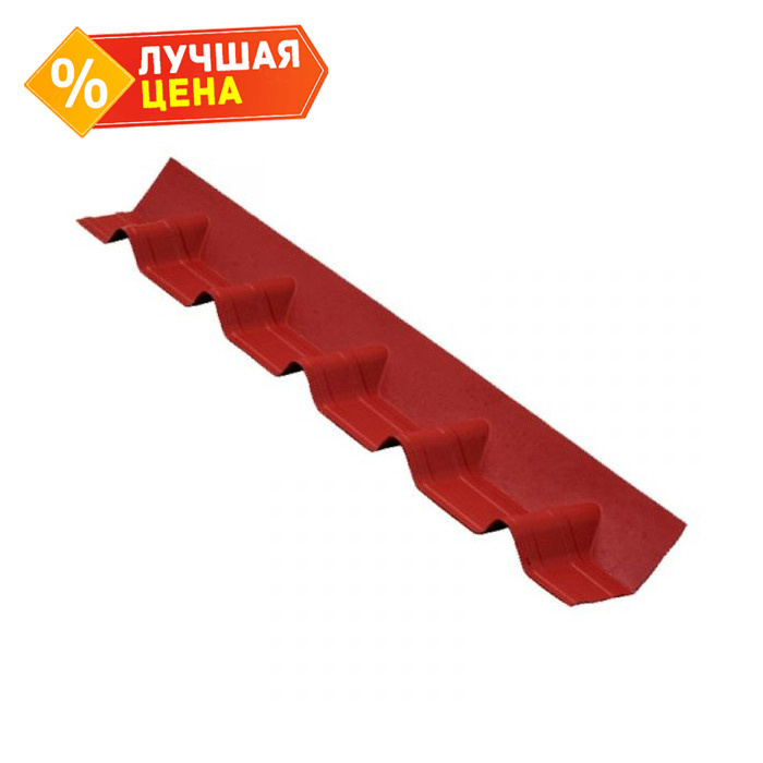 Конек основание покрывающий фартук Ондувилла красный 1020х140