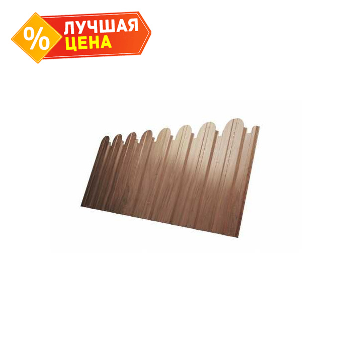 Профлист Grand Line фигурный C10A Print Elite 0.45 мм Honey Wood