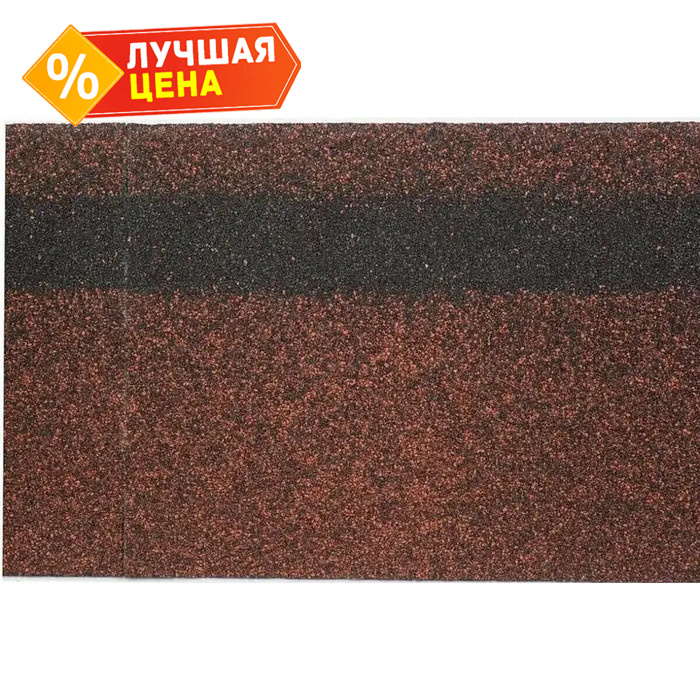 Гибкая черепица коньково-карнизная Технониколь Шинглас Классик / Ультра Самба Рубин