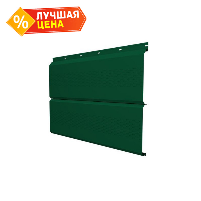 Софит ЭкоБрус с перфорацией 0,345 Grand Line 0,45 Drap RAL6005 зеленый мох