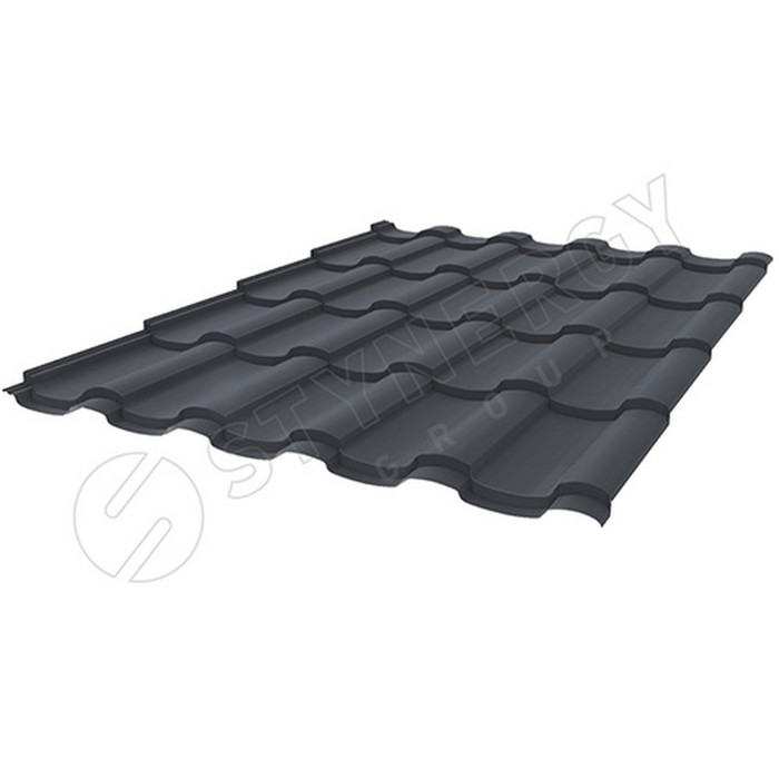 Металлочерепица Stynergy Stella Стальной Кашемир (0.5) RAL 7024