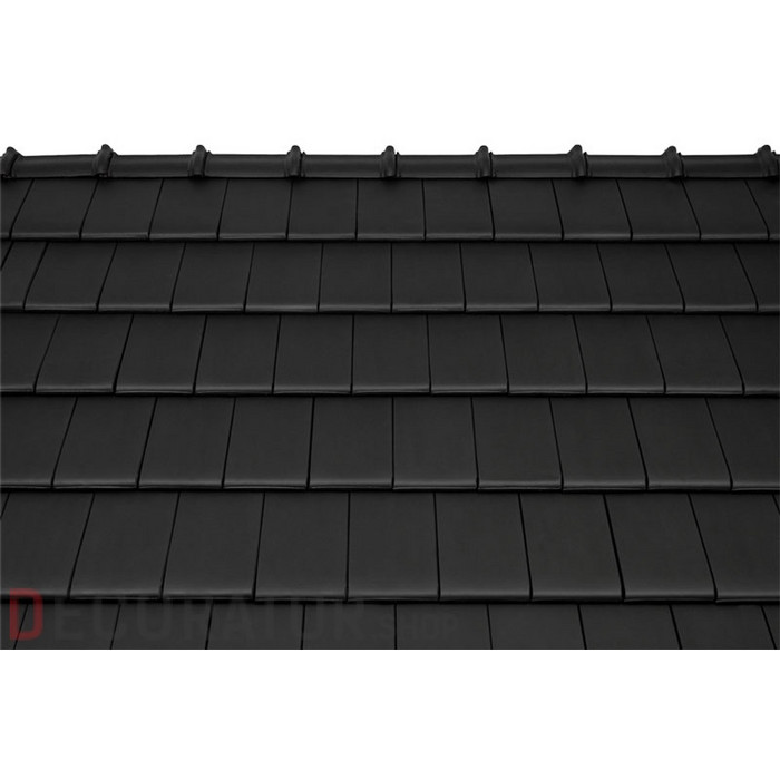 Керамическая черепица рядовая TONDACH Figaro Deluxe antracite engobe