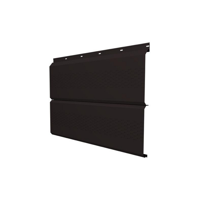 Софит ЭкоБрус с перфорацией 0,345 Grand Line 0,5 Satin с пленкой RAL9005 черный